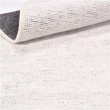 Flat 8208S Düz Desen Antitoz Dekoratif Halı - Flatt - KREM - 80 X 150