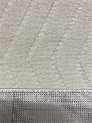 GANJ 9052 BEYAZ DEKORATİF MAKİNE DOKUMA YUMUŞAK HALI