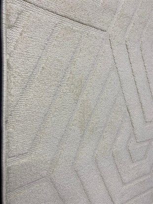 GANJ 9052 BEYAZ DEKORATİF MAKİNE DOKUMA YUMUŞAK HALI