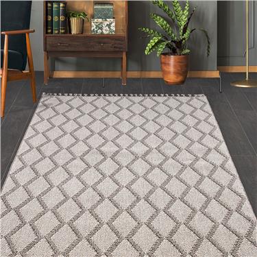 Hallstatt Bukle 9963N Antitoz Dokuma Tabanlı Bukle Halı