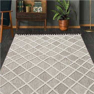 Hallstatt Bukle 9964N Antitoz Dokuma Tabanlı Bukle Halı