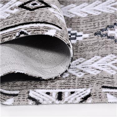 Hitit 4005SY Etnik Motifli Dokuma Taban Anti Toz Makine Halısı