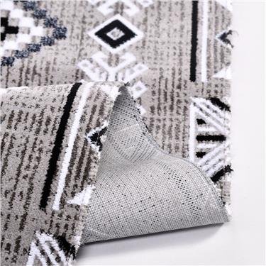 Hitit 4005SY Etnik Motifli Dokuma Taban Anti Toz Makine Halısı