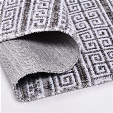 Hitit 4022GR Etnik Motifli Dokuma Taban Anti Toz Makine Halısı