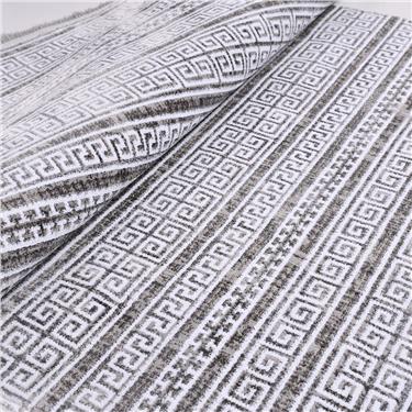 Hitit 4022GR Etnik Motifli Dokuma Taban Anti Toz Makine Halısı