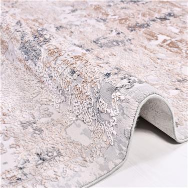 Lotus 17501 Antitoz Dokuma Taban Makine Halısı - Lotus 17501 - GRİ - 120X120