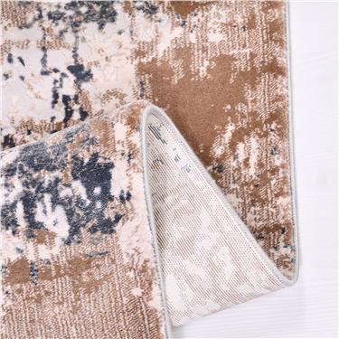 Lotus 17503 Antitoz Dokuma Taban Makine Halısı - Lotus 17503 - KAHVERENGİ - 120X120