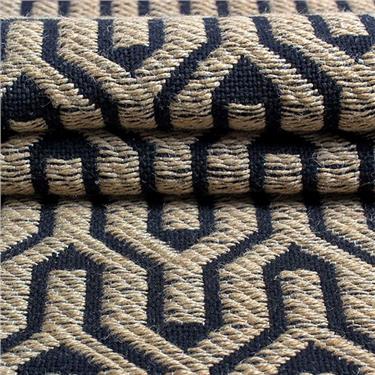 Nordic A0108 Dokuma Taban %20Jüt %80 Pamuk Antitoz İskandinav Desenli Halı - Nordic - SİYAH - 80 X 150