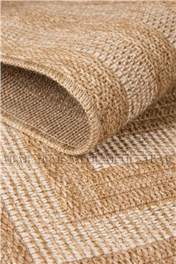 Sedir 668 Beyaz Jüt&Sisal Dokuma Tabanlı Antitoz Halı