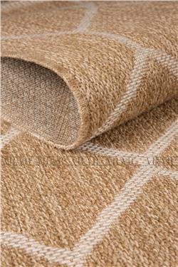 Sedir 669 Beyaz Jüt&Sisal Dokuma Tabanlı Antitoz Halı