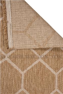 Sedir 669 Beyaz Jüt&Sisal Dokuma Tabanlı Antitoz Halı