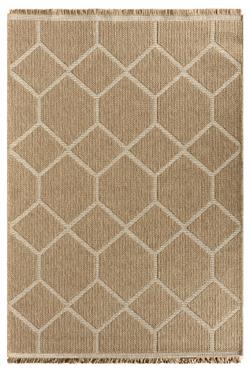 Sedir 669 Beyaz Jüt&Sisal Dokuma Tabanlı Antitoz Halı