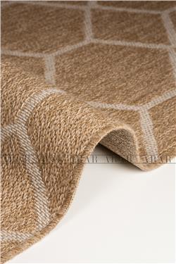 Sedir 669 Beyaz Jüt&Sisal Dokuma Tabanlı Antitoz Halı