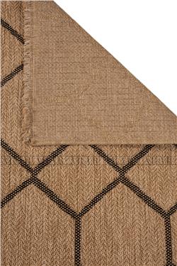 Sedir 669 Siyah Jüt&Sisal Dokuma Tabanlı Antitoz Halı