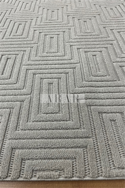 Side 1550-Gri Dokuma Taban Antitoz İskandinav Desenli Halı