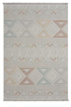 Side 1551 Multi-Gri Dokuma Taban Antitoz İskandinav Desenli Halı