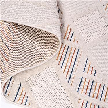 Urban Bukle 18506K İskandinav Desenli Anti Toz Dokuma Tabanlı Makine Halısı