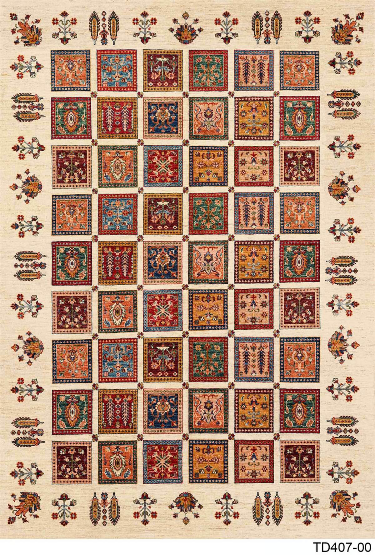 AFGAN TD1028-00 YIKANABİLİR KAYDIRMAZ TABANLI DEKORATİF HALI