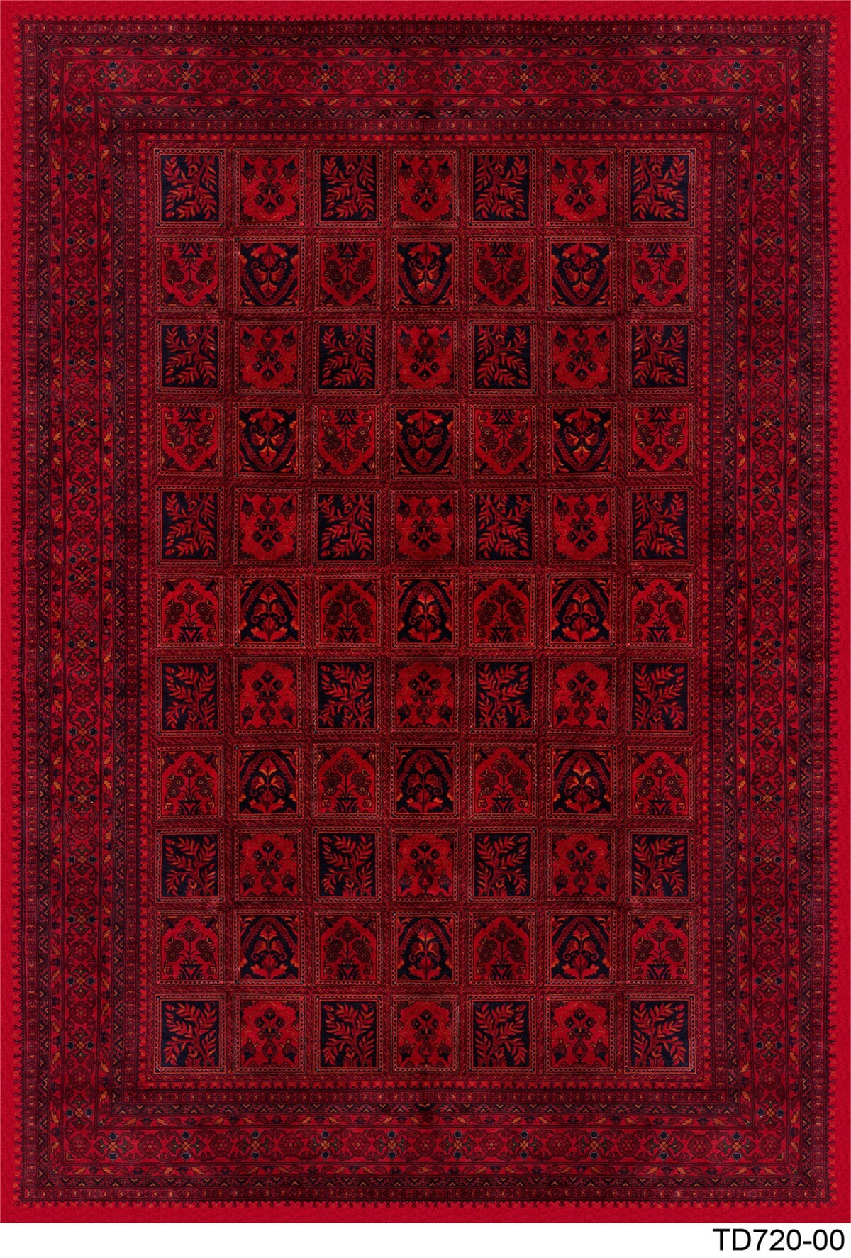 AFGAN TD720-00 YIKANABİLİR KAYDIRMAZ TABANLI DEKORATİF HALI