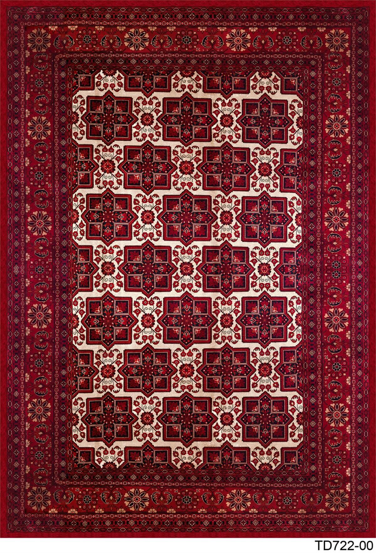 AFGAN TD722-00 YIKANABİLİR KAYDIRMAZ TABANLI DEKORATİF HALI
