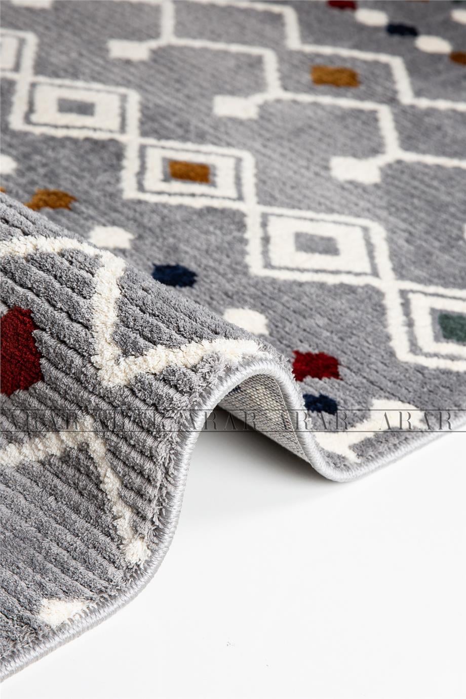 Bodrum 1002 Multi-Gri Antitoz Dokuma Taban Yumusak Dokulu Makine Halısı