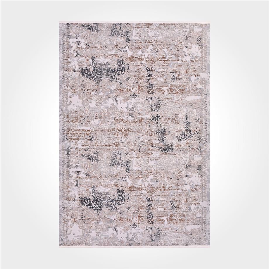 Lotus 17501 Antitoz Dokuma Taban Makine Halısı - Lotus 17501 - GRİ - 120X120