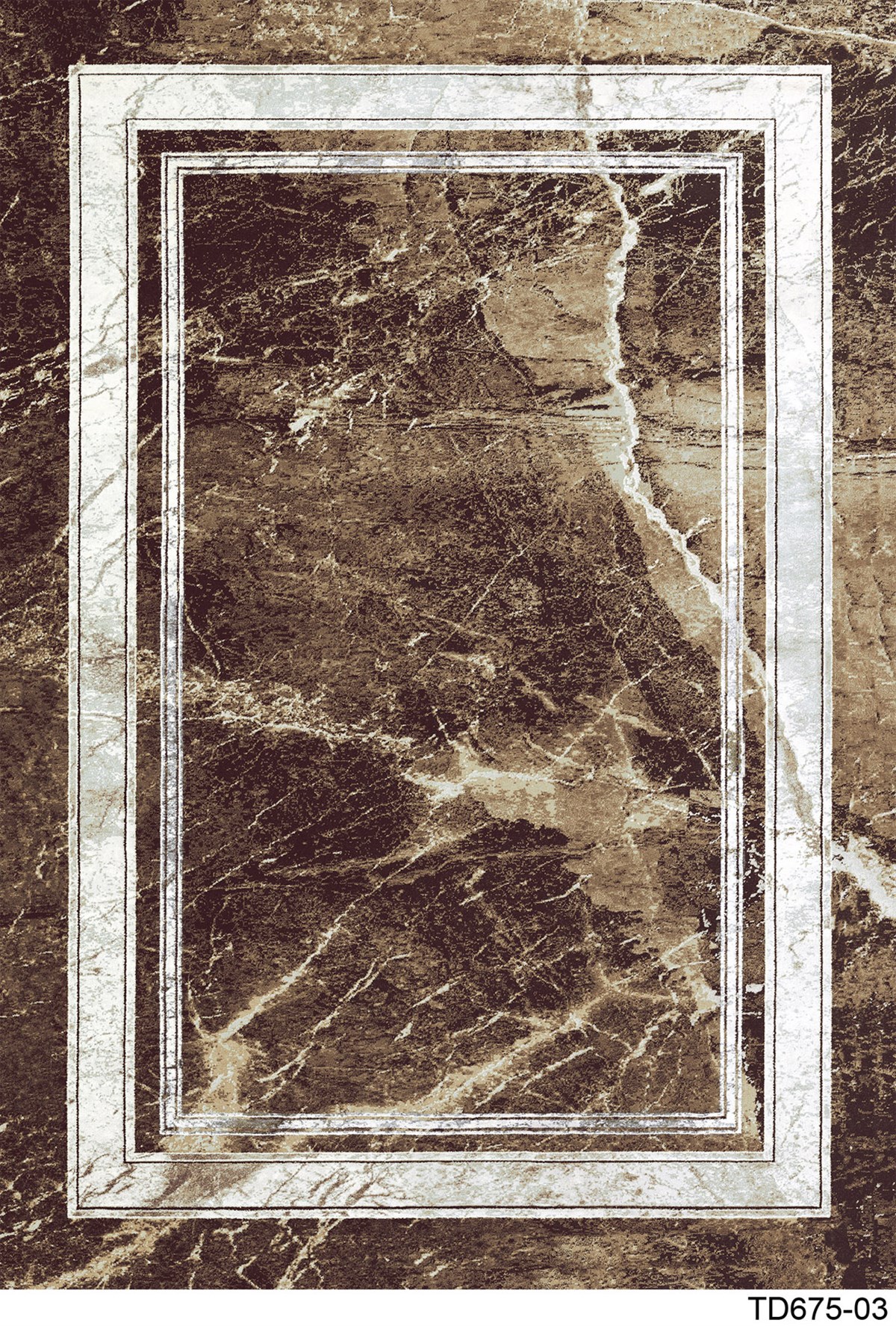 MODERN TD675-03 YIKANABİLİR KAYDIRMAZ TABANLI DEKORATİF HALI