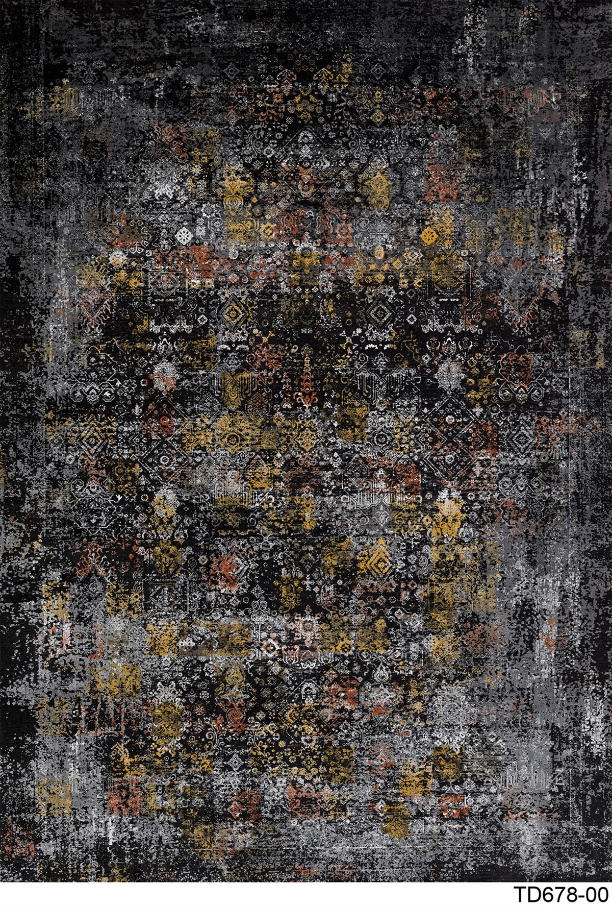 MODERN TD678-00 YIKANABİLİR KAYDIRMAZ TABANLI DEKORATİF HALI