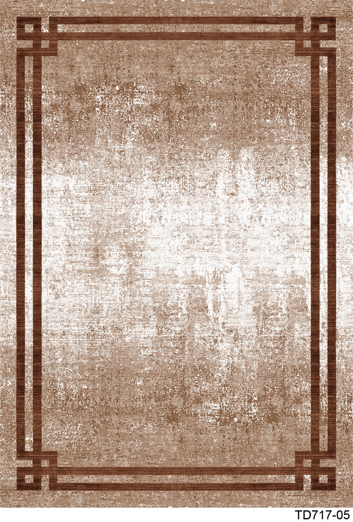 MODERN TD717-05 YIKANABİLİR KAYDIRMAZ TABANLI DEKORATİF HALI