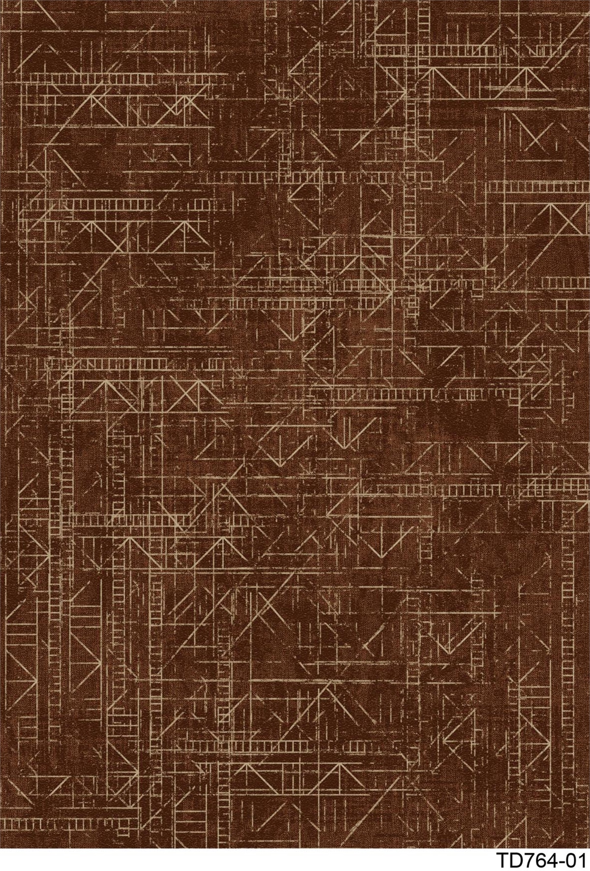 MODERN TD764-01 YIKANABİLİR KAYDIRMAZ TABANLI DEKORATİF HALI