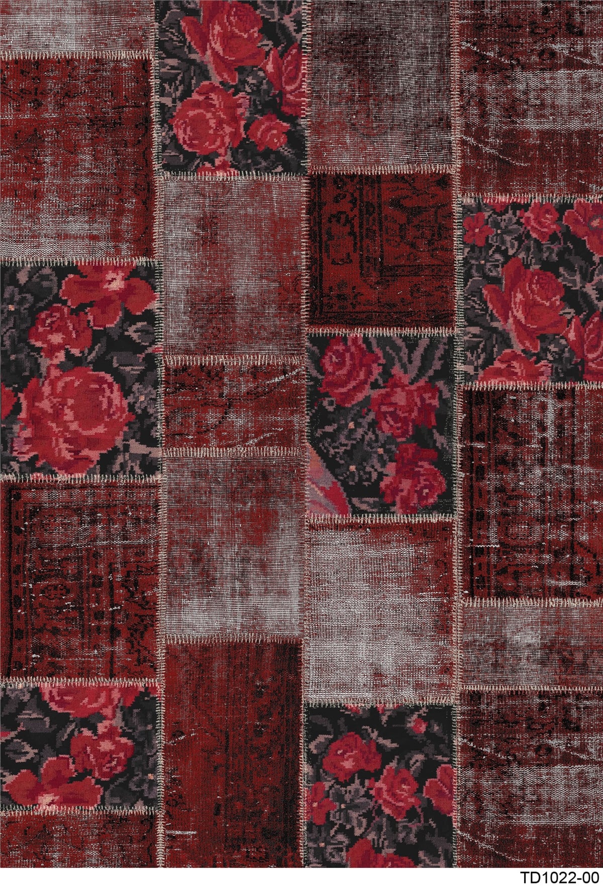 PATCHWORK TD1022-00 YIKANABİLİR KAYDIRMAZ TABANLI DEKORATİF HALI