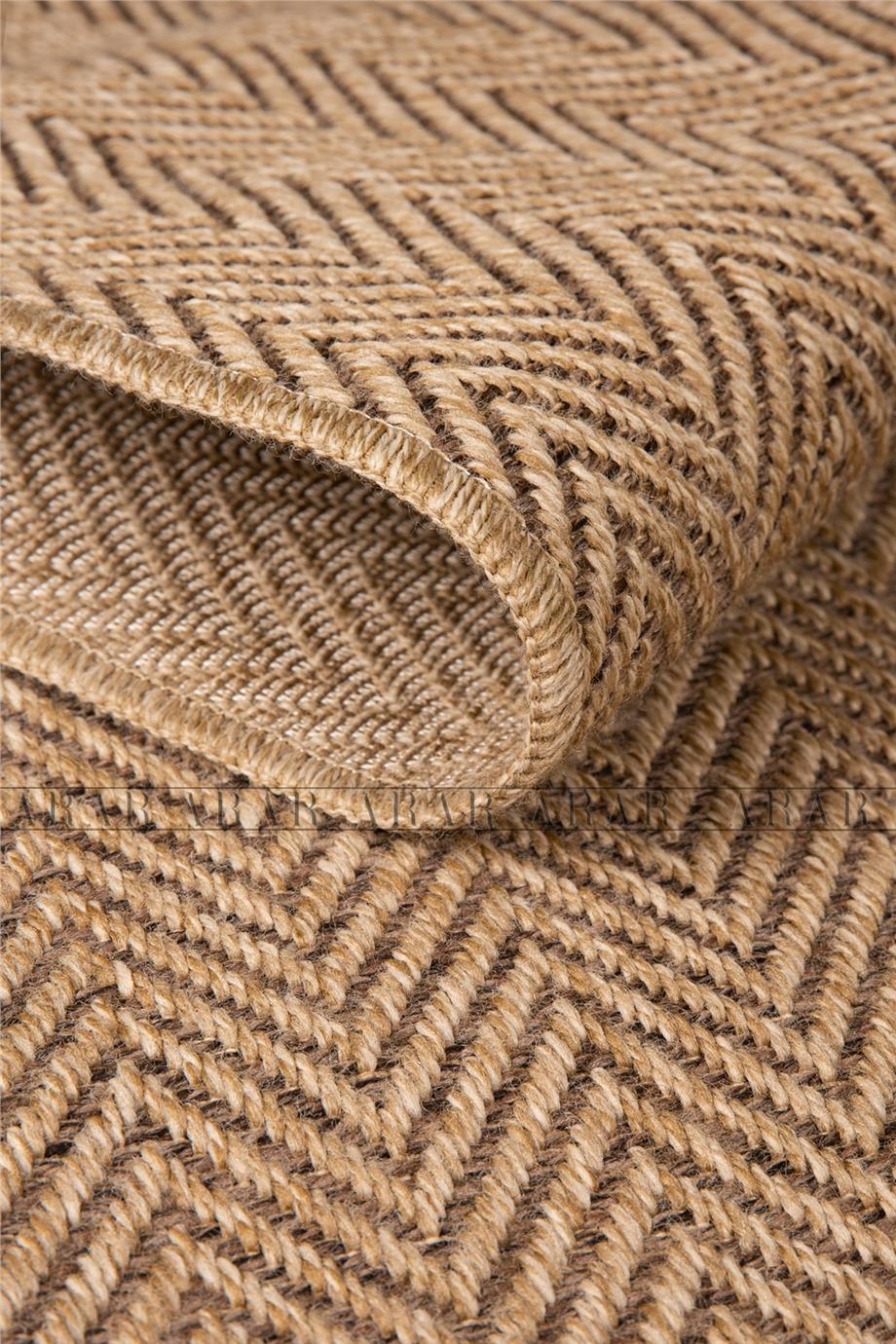 Sedir 671 Kahve Jüt&Sisal Dokuma Tabanlı Antitoz Halı