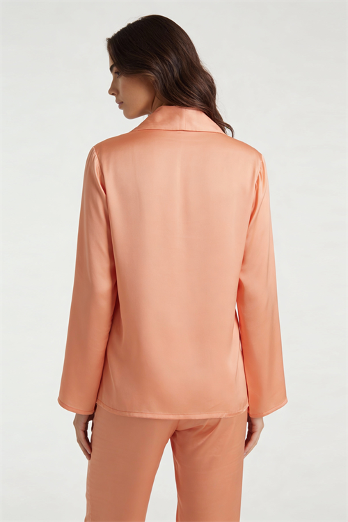 Amoris Длинный атласный пижамный комплект  