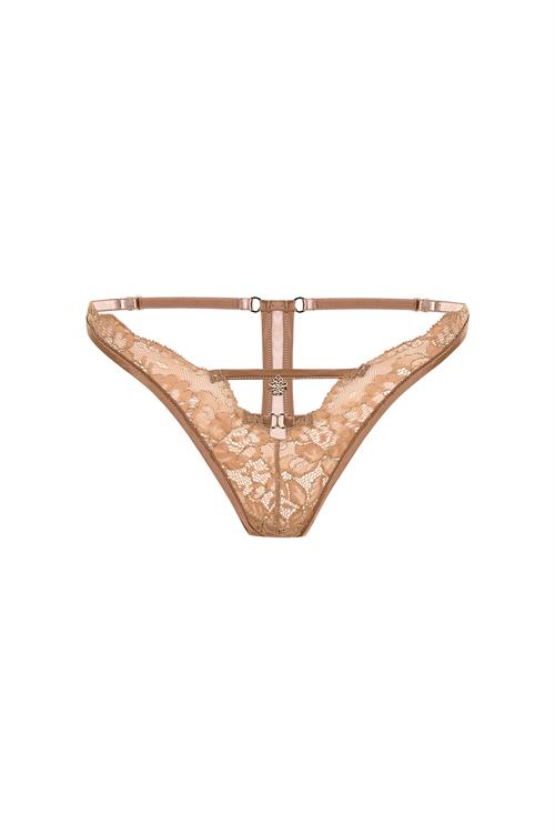 brigette Lace brown thong