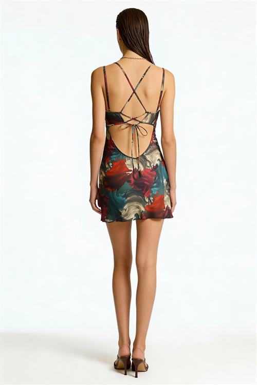 Roxela Короткая ночная рубашка из атласа с узором