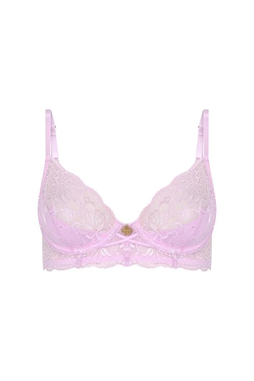 Pastivelle Бюстгальтер-балконет из кружева нежно-розового цвета