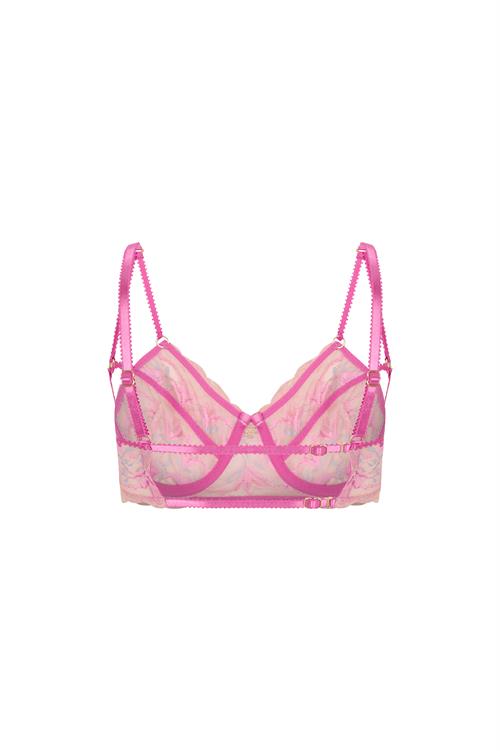 Fleur Pembe Dantelli Balconette