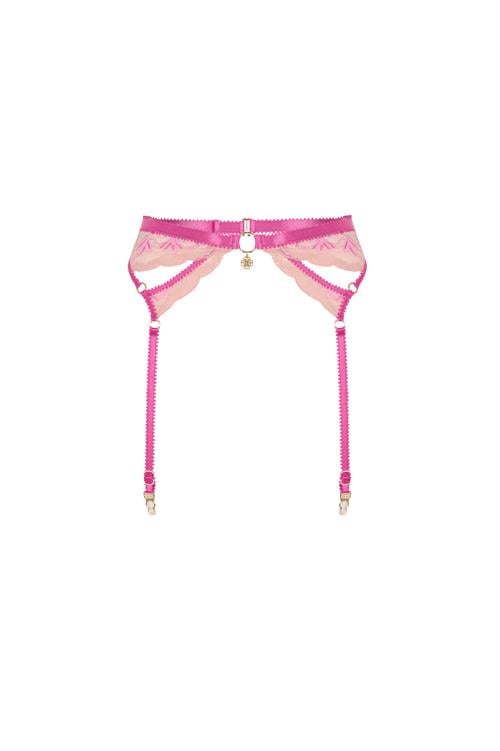 Fleur Pembe Dantelli Jartiyer