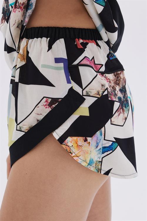 Mixte Detailed Satin Viscose Strappy Short Pajama Set