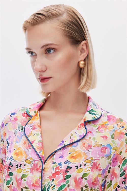 Selly Viscose Long Pijama Set