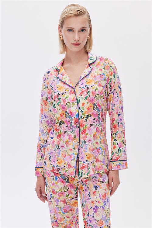 Selly Viscose Long Pijama Set