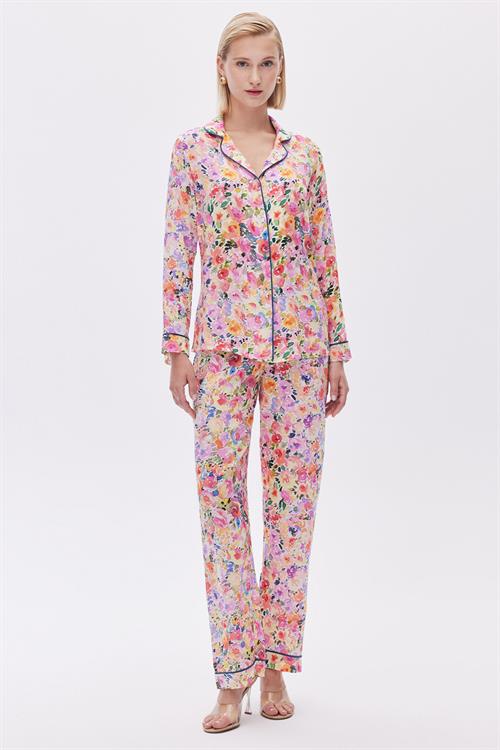 Selly Viscose Long Pijama Set