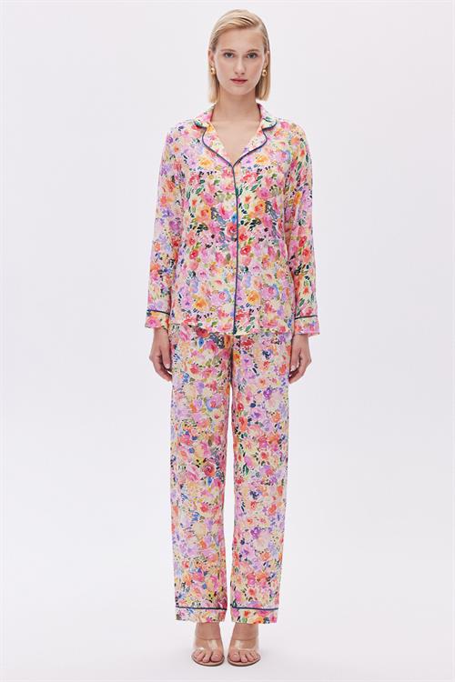 Selly Viscose Long Pijama Set