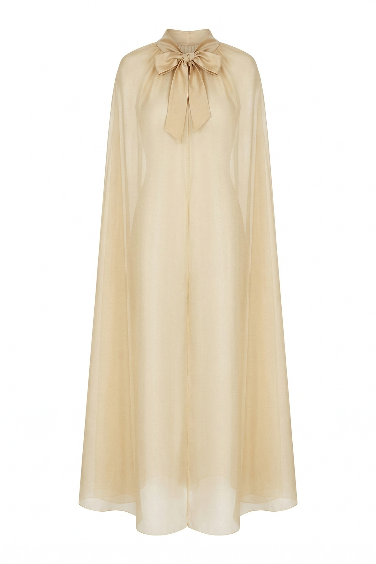 Voile Ten Saten Kurdaleli Tül Pelerin