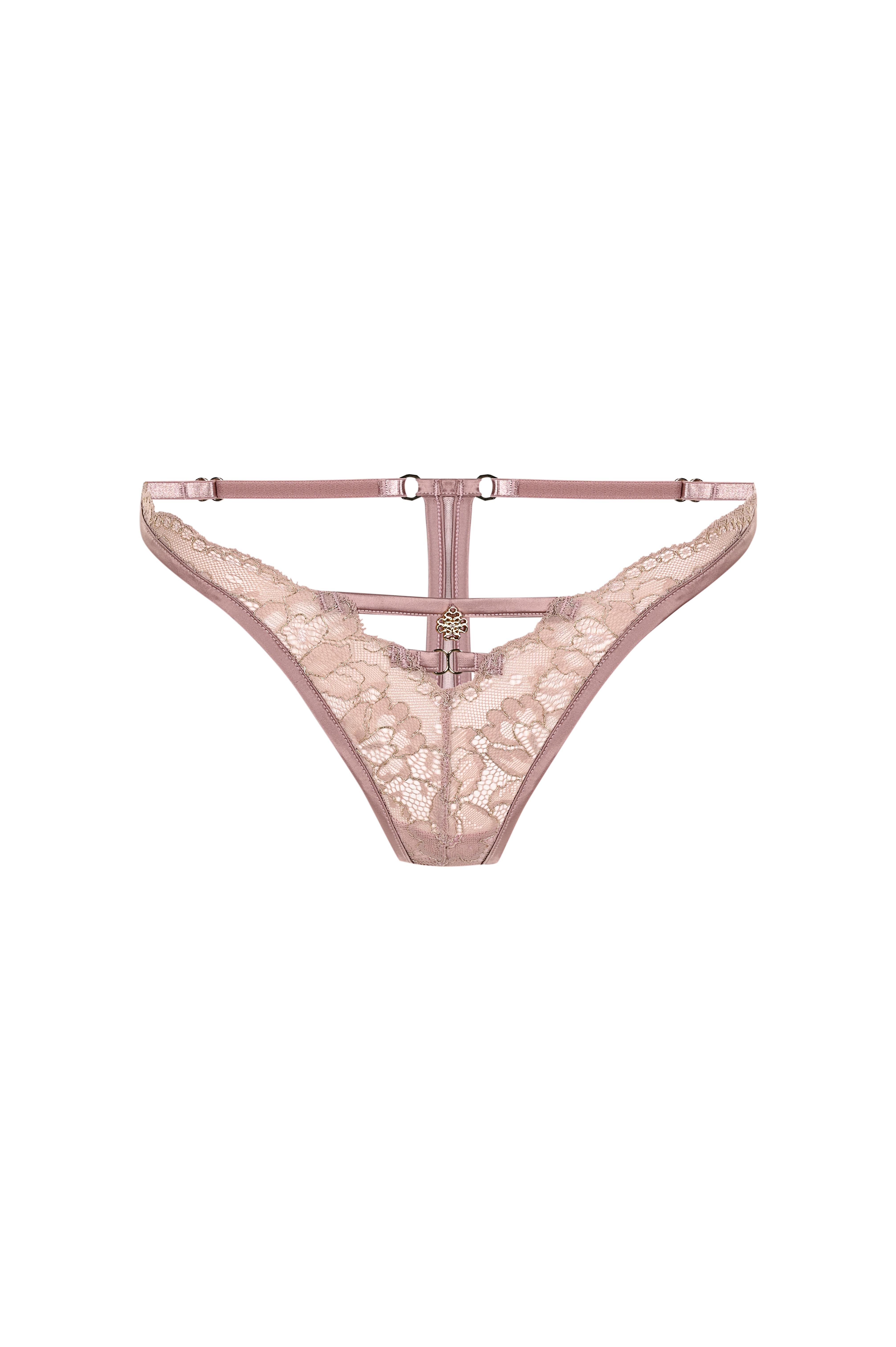 Brigette Gül Kurusu Dantelli Tanga