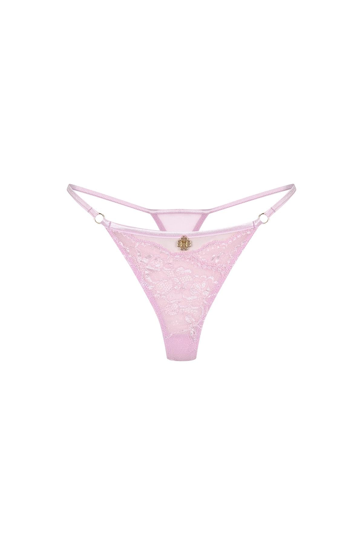Pastivelle Розовые кружевные стринги