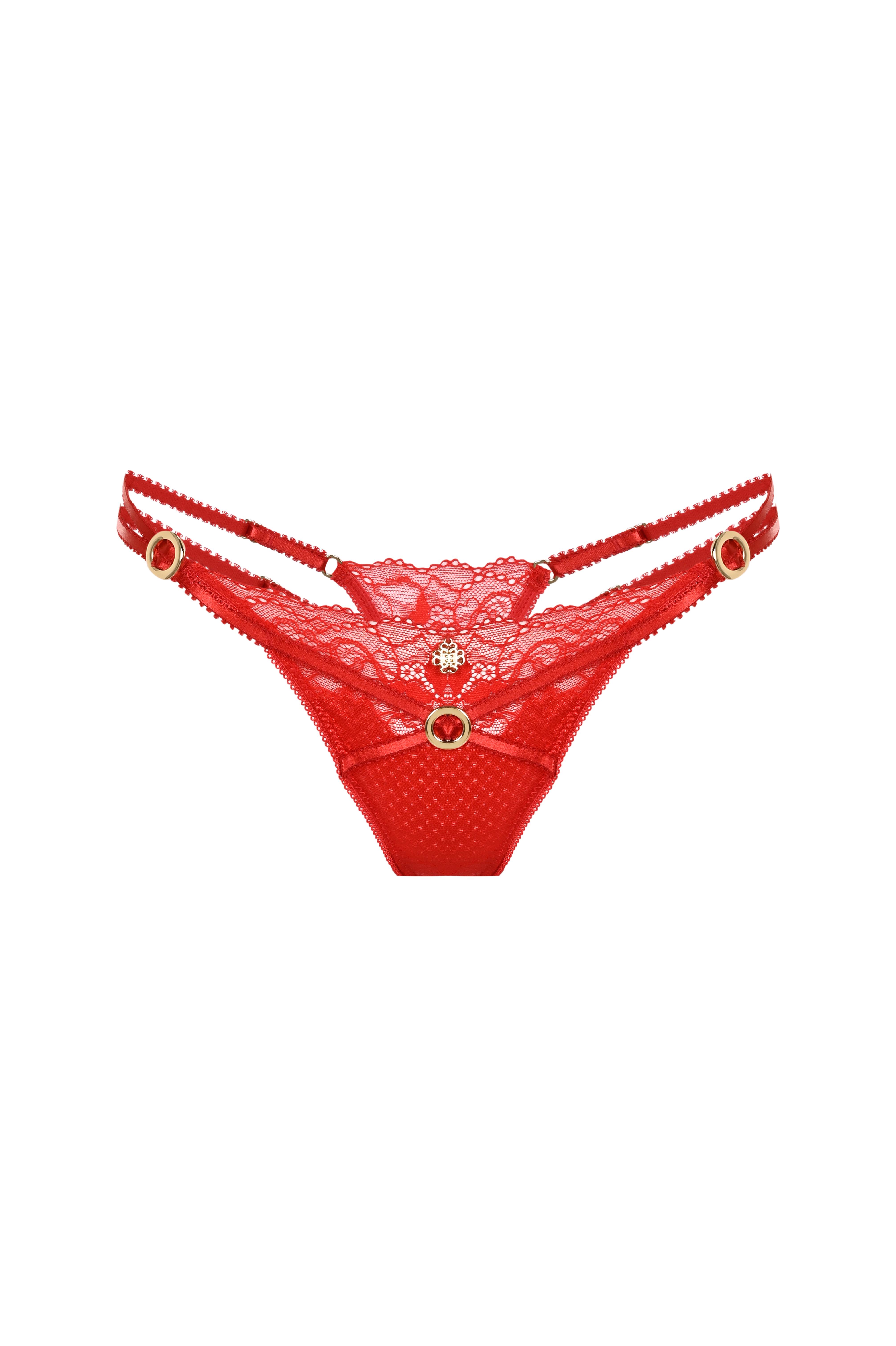 Eclatant Красные кружевные стринги