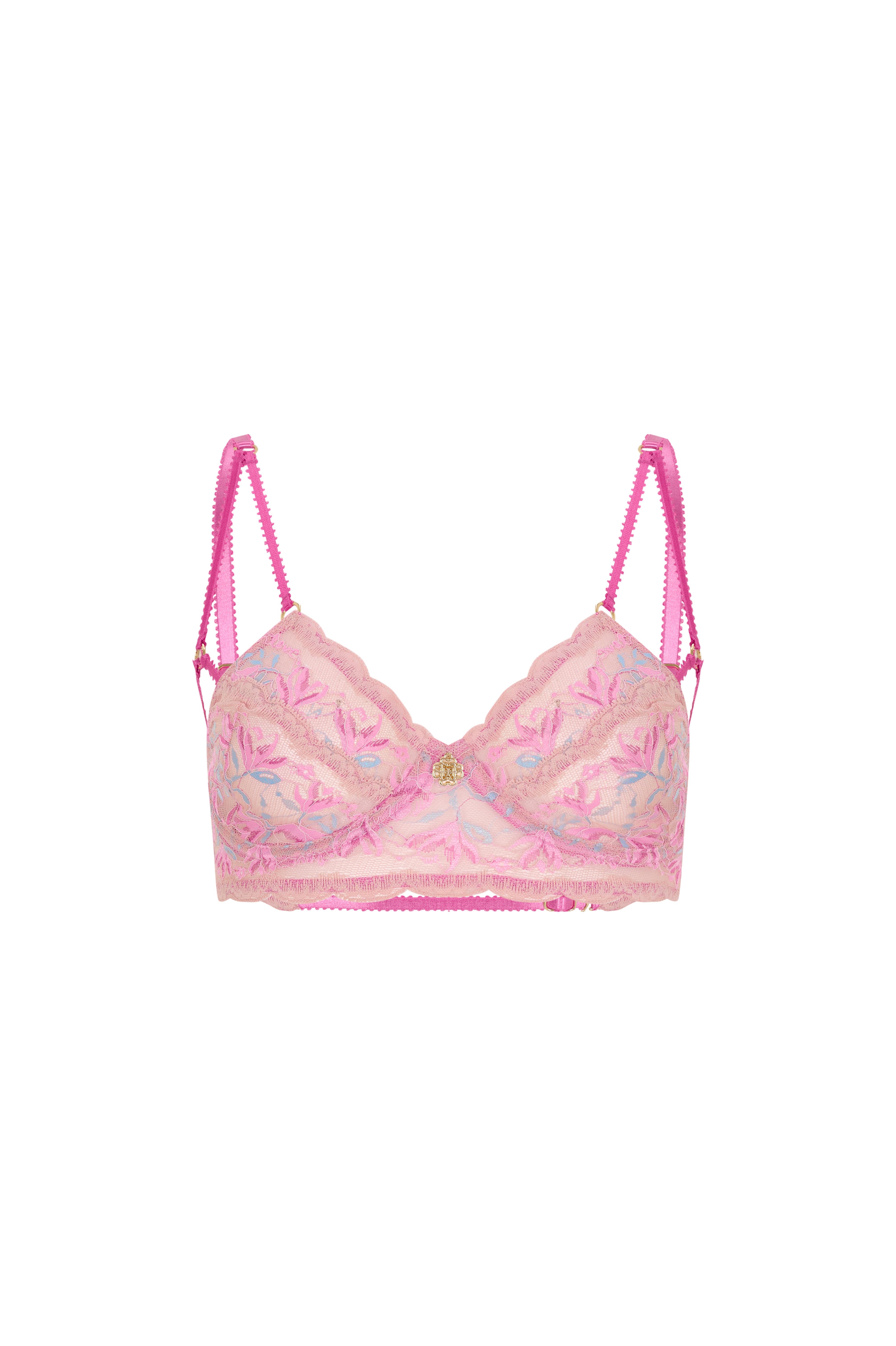 Fleur Pembe Dantelli Balconette