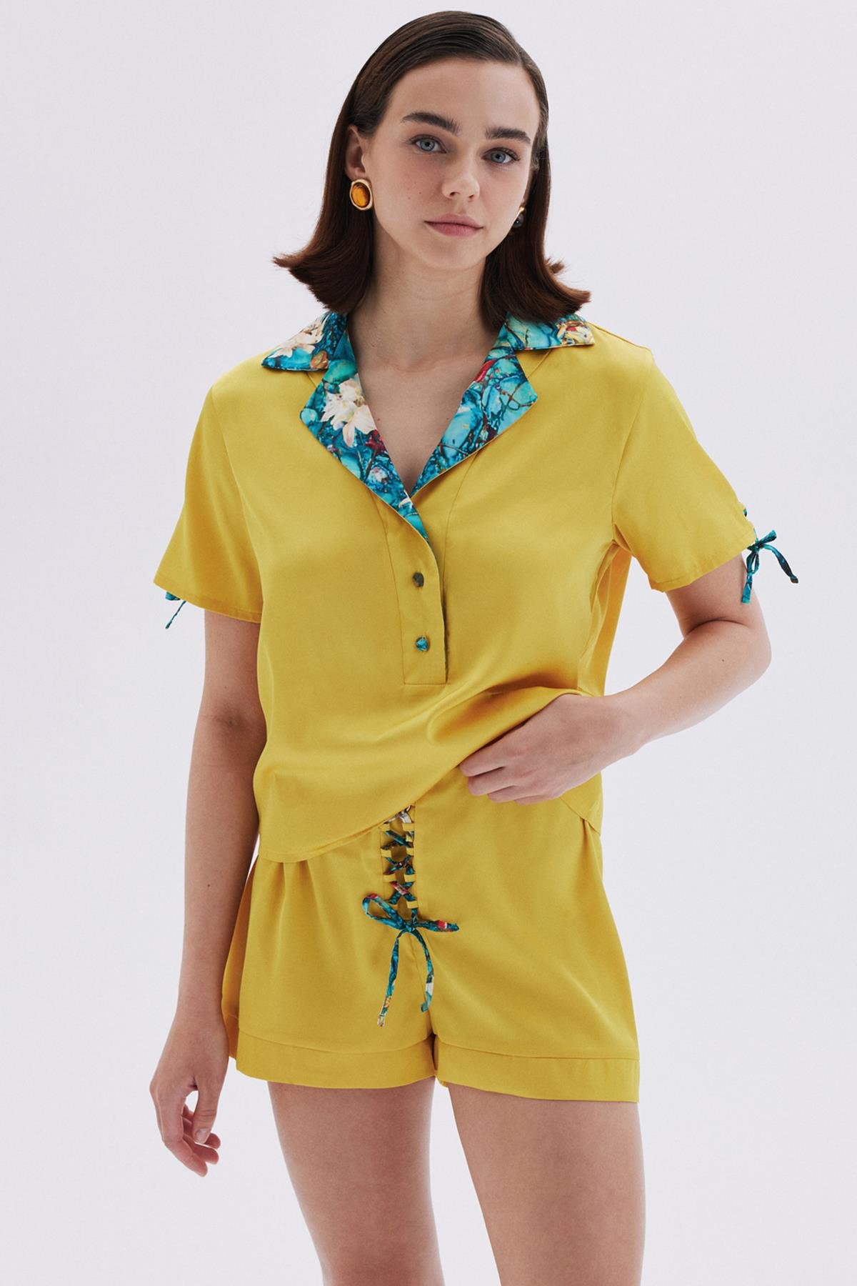 Monte's Bond Hardal Saten Kısa Pijama Takımı