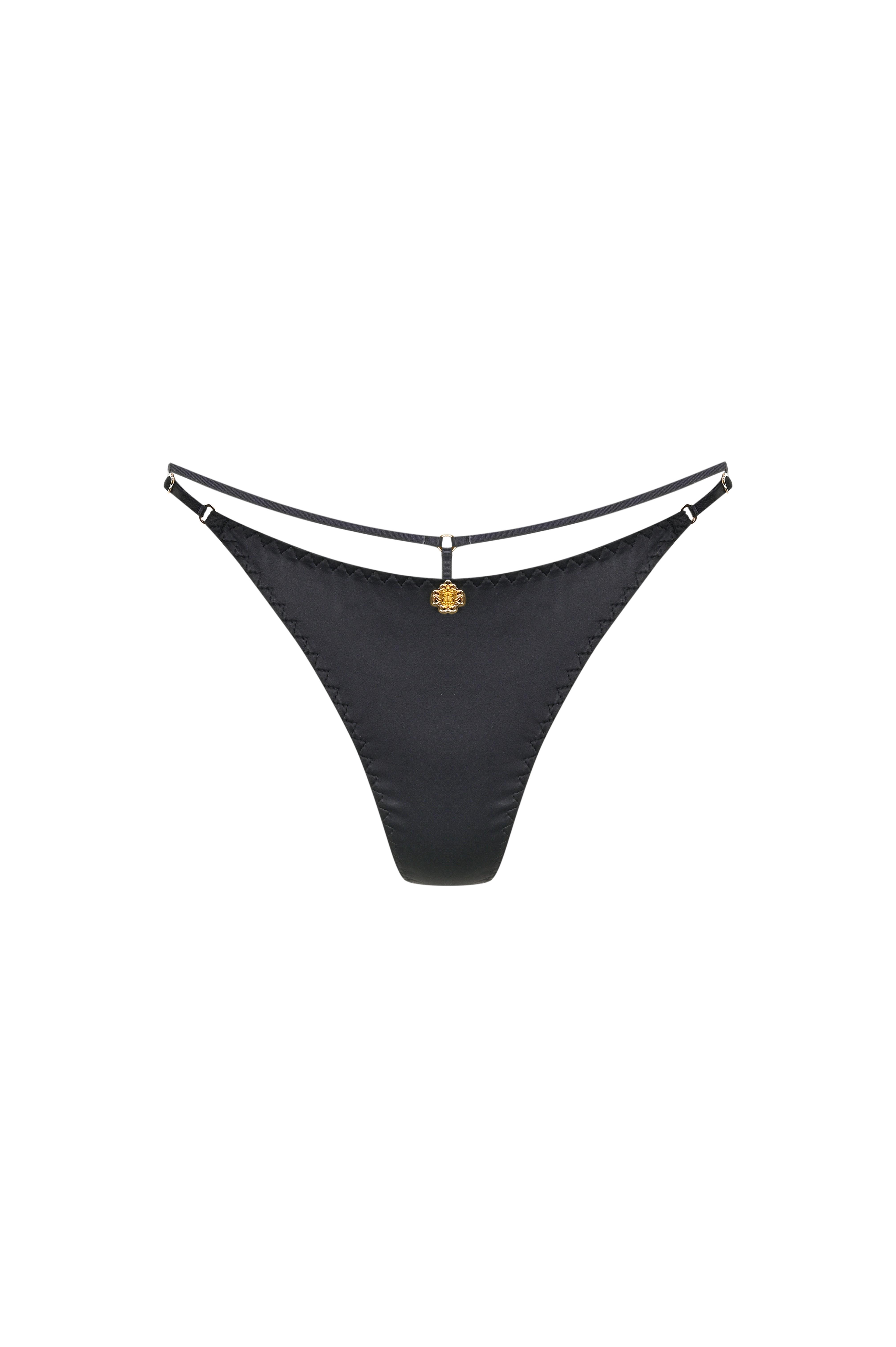 Sensure Siyah Saten String